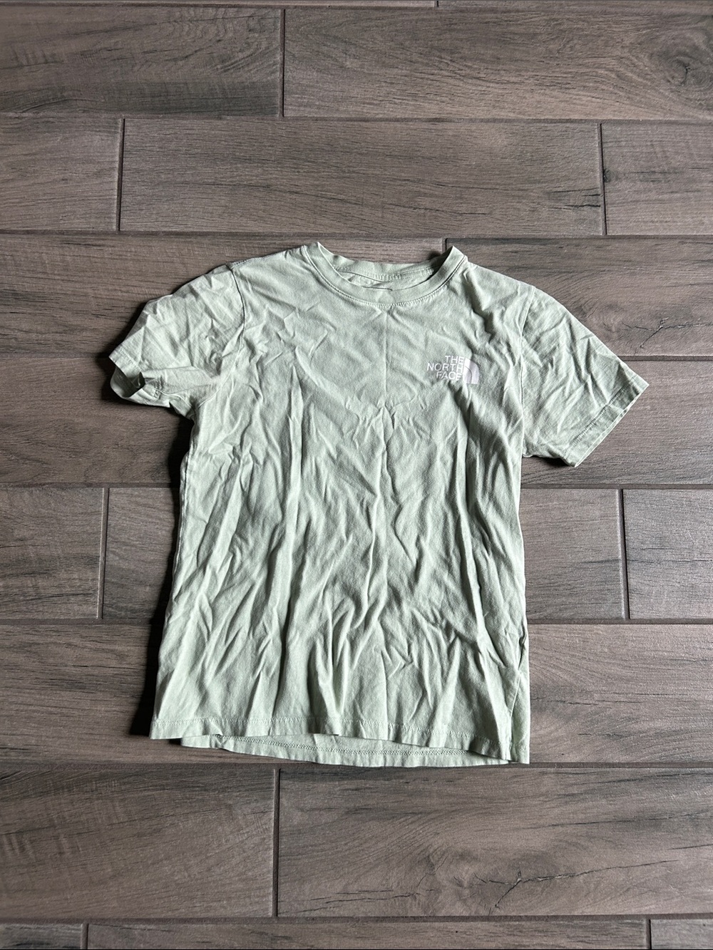 The North Face Men's Light Sage Green Short Sleeve Logo Tee